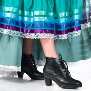 MOD. 185 Botina - NEGRO bisel dorado